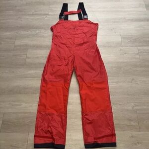West Marine Nautical Gear Red Offshore Sailing Boating Bib Pants